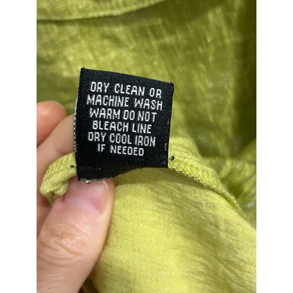 Vintage Linear Green  Button-Up Lightweight Safari Jacket Sz Medium - Picture 9 of 9